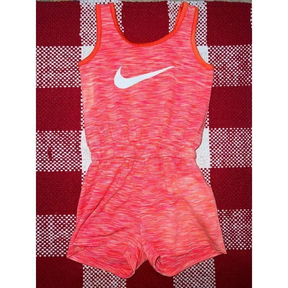 Nike Littler Girls Heathered Sport Essentials Romper (4)